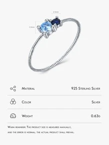 1 Máy Tính Thời Trang Đính Đá Cubic Zirconia Trang Trí Bạc Cưới Ban Nhạc Cho Nữ Cho Nữ Cưới Cô Dâu Mỹ Trang Sức - Bạc - Xem 3