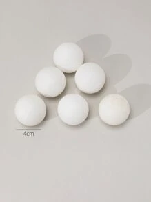 6pcs Ping pong Balls In White, Yellow, And Multicolor - White - View 3