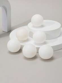 6pcs Ping pong Balls In White, Yellow, And Multicolor - White - View 4