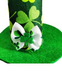 1pc Clover Print Pet Hat For Dog And Cat For Photo Prop Accessory - Multicolor - View 4