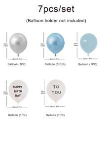 7 cái Slogan Graphic Balloon - Nhiều màu - Xem 3