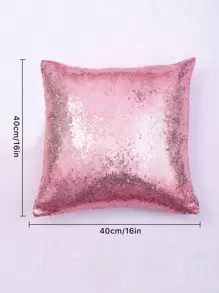 亮片裝飾靠墊套不附帶墊芯 - 粉色 - 查看 4