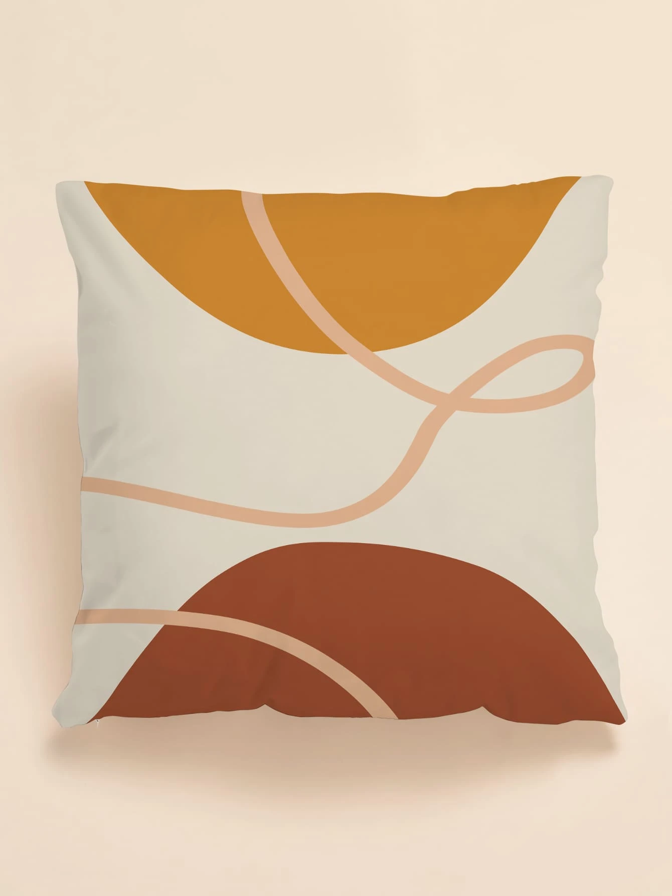 Abstract Pattern Cushion Cover Without Filler - Multicolor - View 1
