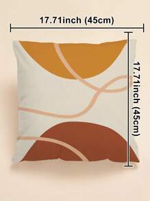 Abstract Pattern Cushion Cover Without Filler - Multicolor - View 3