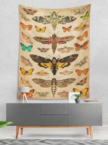 1 tấm thảm họa tiết bướm, chăn treo tường bằng vải hiện đại cho gia đình - Nhiều màu - Xem 3