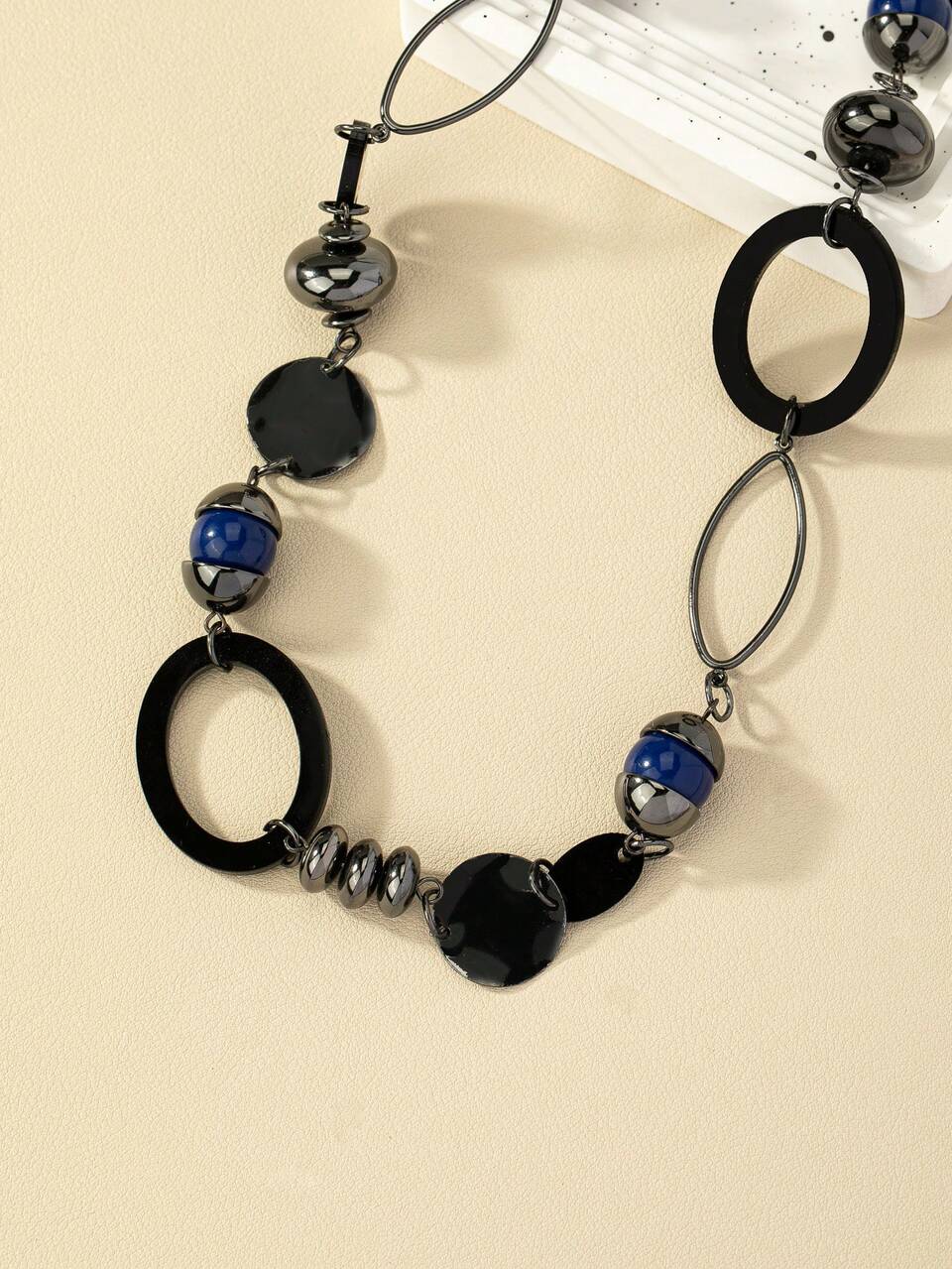 1pc Fashionable Bead Decor Necklace For Women For Daily Decoration