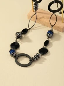 1pc Fashionable Bead Decor Necklace For Women For Daily Decoration