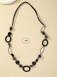 1pc Fashionable Bead Decor Necklace For Women For Daily Decoration