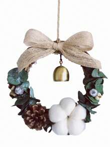 1入組鐵合金壁掛創意鈴鐺設計掛飾傢居 - 金色 - 查看 4