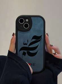 Letter Graphic PU Phone Case - Multicolor - View 2