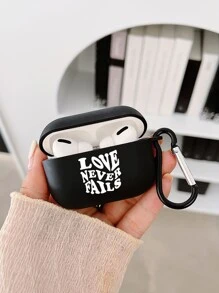 Étui pour écouteurs compatible avec Airpods avec slogan d'inspiration imprimé