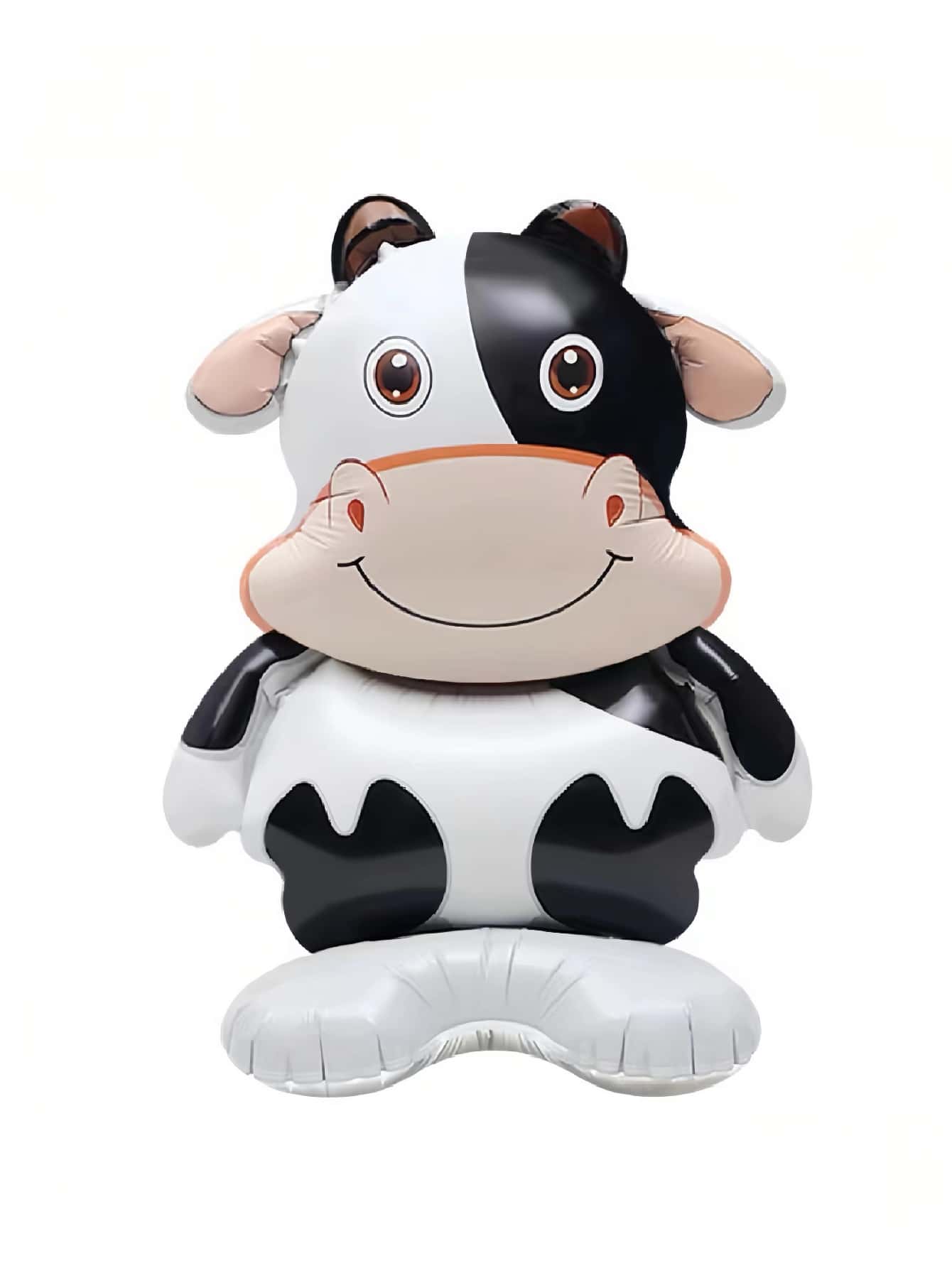 1 pièce Ballon De Décoration De Fête En Plastique Ballon , Dessin Animé Mignon Design Vache Pour Fête - Multicolore - Voir 1