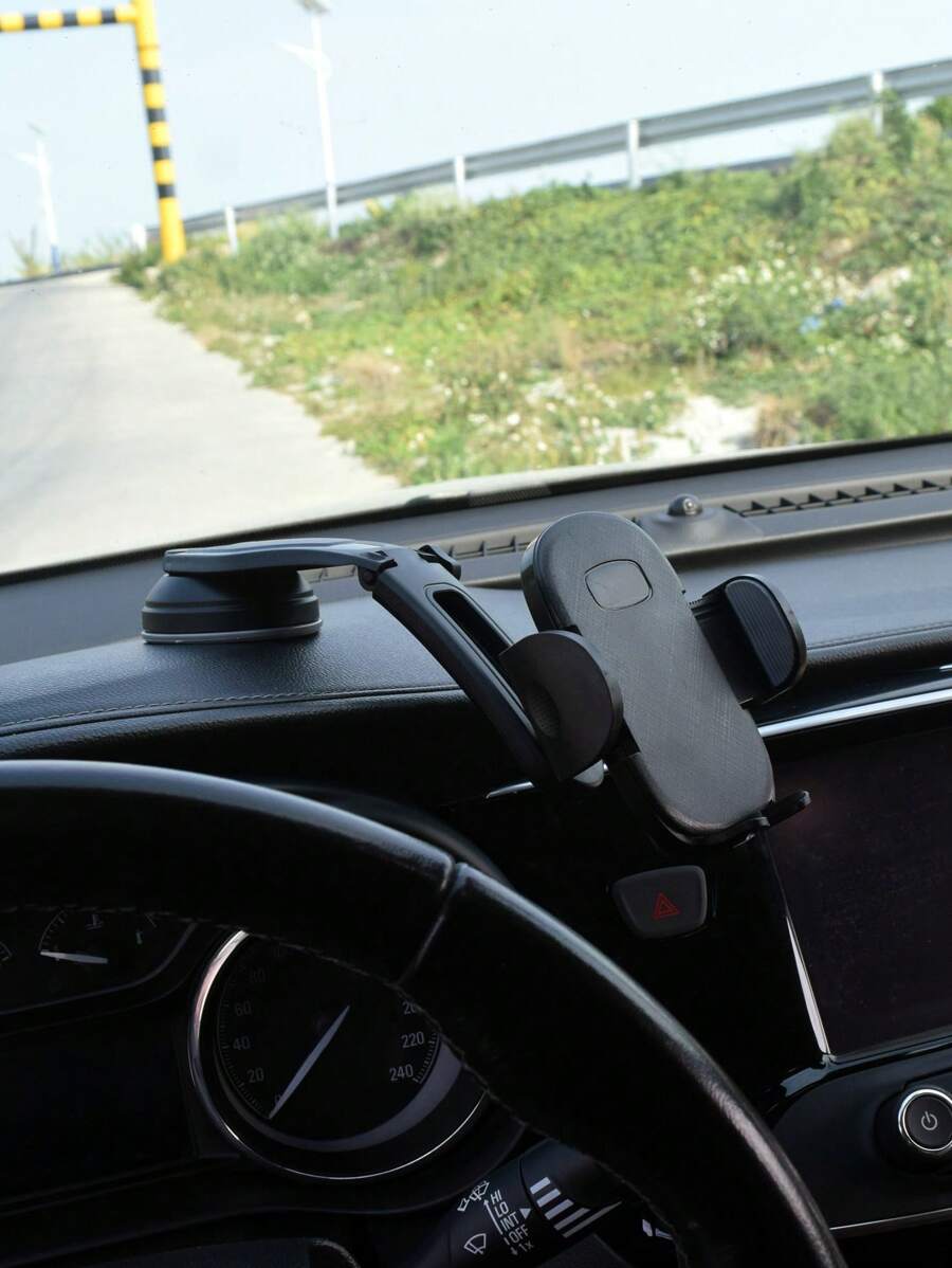 Soporte de celular de coche , centro consola montar , ventosa Soporte para teléfono - Negro - Ver 1