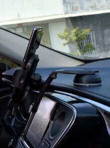 Soporte de celular de coche , centro consola montar , ventosa Soporte para teléfono - Negro - Ver 2