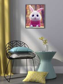 1set PMMA DIY Diamond Painting Without Frame, Cartoon Cute Rabbit Pattern DIY Diamond Painting For Decoration - Multicolor - View 3