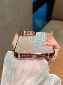 金屬亮絲手機殼 - 金色 - 查看 3