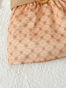 Baby Geo Print Belted Dress - Multicolor - View 4