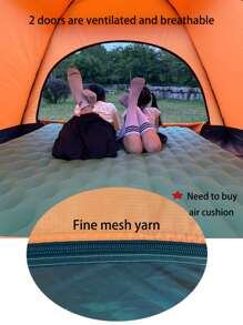 1入組字母圖案野營帳篷