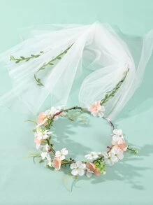 1 cái Mạng Che Mặt Cô Dâu Thời Trang Trang Trí Hoa Cho Nữ, Cho Tiệc Cưới - trắng - Xem 4