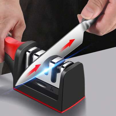 1 件水钻磨刀器，现代多功能厨房刀具和剪刀磨刀器工具，