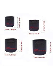 1 túi vải không dệt trồng cây, túi trồng cây màu đen đơn giản cho vườn - màu đen - Xem 2