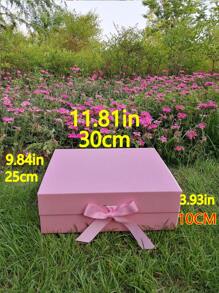 2pcs Bow Decor Gift Box - Pink - View 3