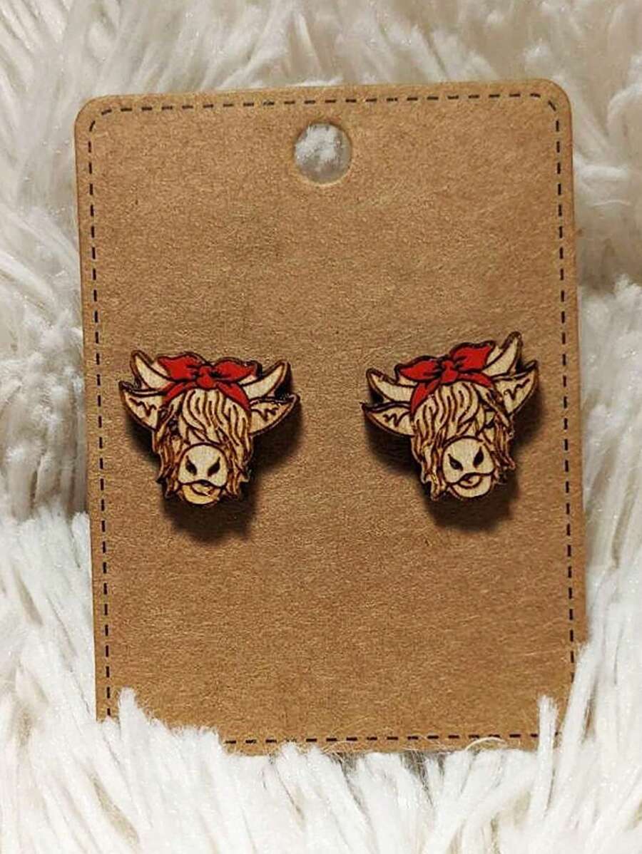 Bông tai trang trí đầu gia súc - Nhiều màu - Xem 1