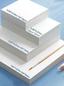 M&G 20张纯色油画纸 - 白色 - 查看 2