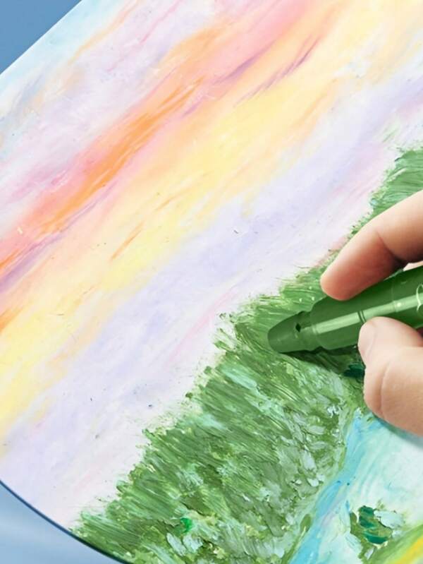 20pcs Solid Color Oil Painting Paper SHEIN USA