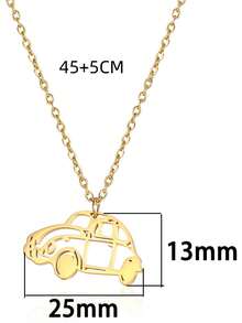 Vòng cổ mặt dây chuyền ô tô - Vàng - Xem 3
