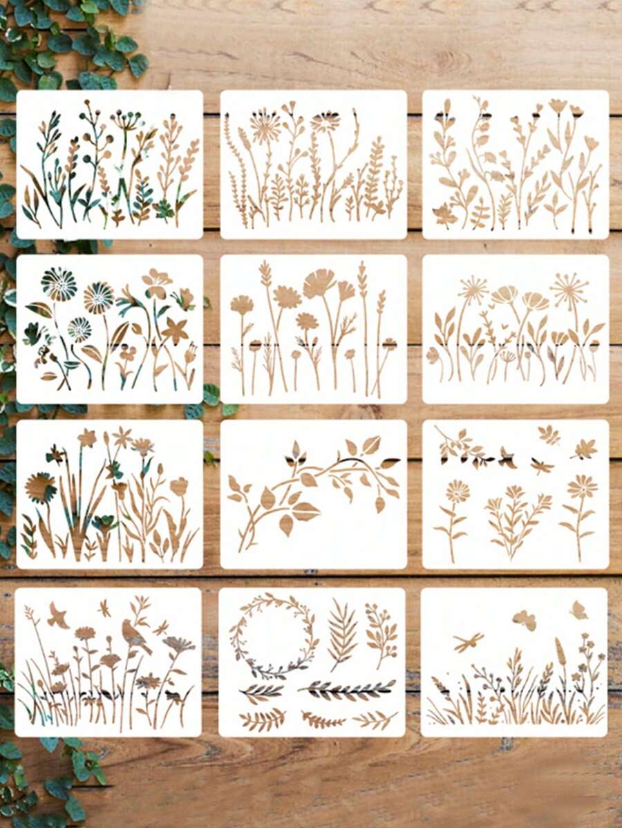 1 bộ Mẫu vẽ chi tiết hoa - trắng - Xem 1