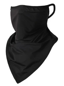 Anyfashion Pañuelo multifuncional protector solar anti-UV para exteriores, ciclismo, pesca, máscara de esquí - Negro - Ver 1
