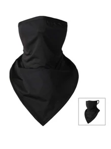 Anyfashion Pañuelo multifuncional protector solar anti-UV para exteriores, ciclismo, pesca, máscara de esquí - Negro - Ver 2