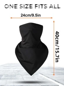 Anyfashion Pañuelo multifuncional protector solar anti-UV para exteriores, ciclismo, pesca, máscara de esquí - Negro - Ver 3