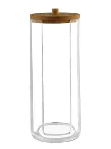 1pc Clear Facial Pad Storage Jar,For Holiday Beach, Bathroom Collection, Bedroom Collection, Large Capacity - Clear - View 5