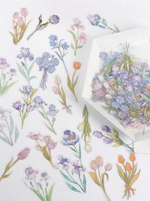 40pcs Flower Pattern Sticker Back To School