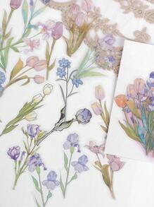 40pcs Flower Pattern Sticker Back To School