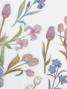 40pcs Flower Pattern Sticker Back To School