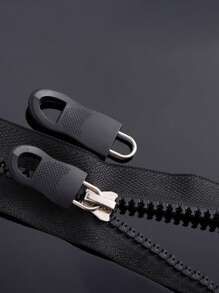 8pcs Plastic Zipper Pull - Black - View 2