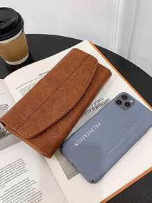 Ví cầm tay màu nâu cổ điển mỏng gấp gọn thời trang cổ điển dành cho nhân viên văn phòng nữ đi làm đi học đi làm đi làm văn phòng kỷ niệm ngày cưới làm quà tặng sinh nhật cho ngày lễ tình nhân quà tặng cho phụ nữ ví ví dài - màu nâu - Xem 6