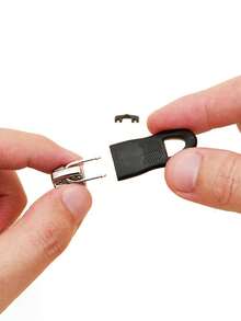 8pcs Plastic Zipper Pull - Black - View 4