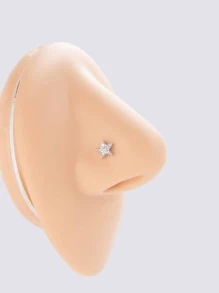 不銹鋼水鑽星星裝飾鼻釘身體鏈禮品適合女士和女孩