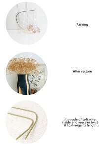 1支/3支/6支装 60厘米仿真满天星花枝，适用于婚礼装饰、家居装饰、节日生日派对、圣诞节、感恩节、复活节等场合。 - 金色 - 查看 4