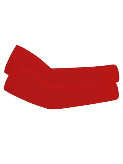 防晒抗紫外线 1 对纯色冰丝防晒臂套，适合骑自行车和骑摩托车