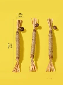 3pcs Wooden Pet Teething Stick For Dog For Teeth Grinding - Bronze - View 2