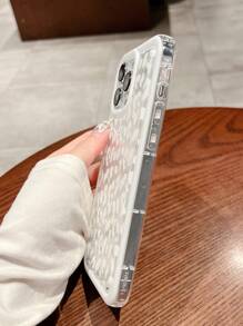 豹紋透明手機殼，適用於iPhone 11、iPhone 13、iPhone 14 Pro Max - 白色 - 查看 2