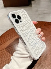 豹紋透明手機殼，適用於iPhone 11、iPhone 13、iPhone 14 Pro Max - 白色 - 查看 3