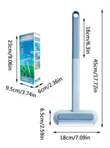 1 Dụng Cụ Cạp Vệ Sinh Cửa Sổ PP, Dụng Cụ Cạp Vệ Sinh Cửa Sổ Đa Năng Hiện Đại Cho Gia Đình - Màu xanh lam - Xem 2