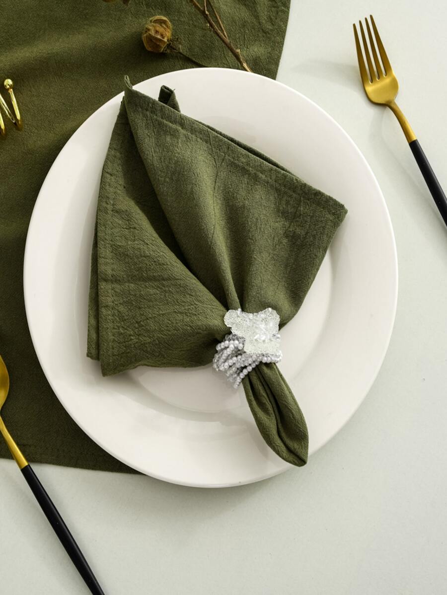 6 件柔软吸水餐巾，适合生日派对、圣诞节、感恩节宴会