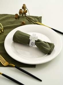 6 件柔软吸水餐巾，适合生日派对、圣诞节、感恩节宴会